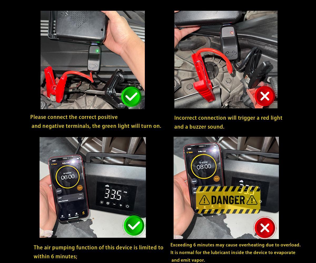 【Eleacc】2026 Winter Savior – 4000A Car Jump Starter & Jump Starter with 150PSI Tire Inflator, 15000mAh Power Bank & LED Light, Reliable in -20°F, Compatible with Most Cars, Trucks (ALL Gas/8.0L Diesel), Automotive Convenience for Winter Driving