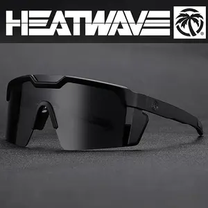 Heatwave Sport Sunglasses for Men Women UV400 Protection Cycling Running Fishing Outdoor Sports Wrap Around Shades