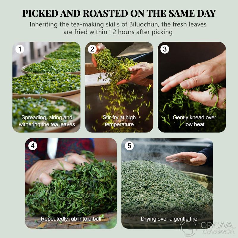 2025 BiLuoChun Green Tea 120g With Magnetic Tea Separator (2.5g×48pcs) 2025 New Green Tea Pan-fried Green Tea