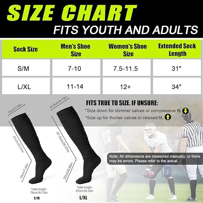 2 pairs of non-slip cotton soccer socks, men's and women's sports socks, extra long knee-high soccer socks This is a perfect Valentine's Day gift for your man.