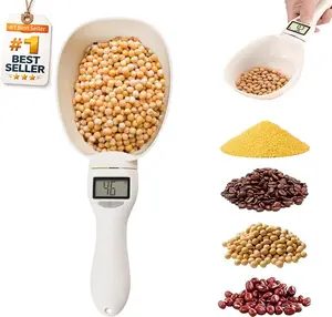 Digital Measuring Spoon Scale, Electronic Food Scoop with Conversion, Kitchen Adjustable Smart Weighing Cup for Home Cat Dog Pet, Cooking Tool Baking Gadgets in Grams with Lcd Screen(#A-1pc)