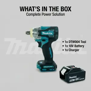 Makita DTW004 18V Impact Wrench lithium-ion cordless hex key set