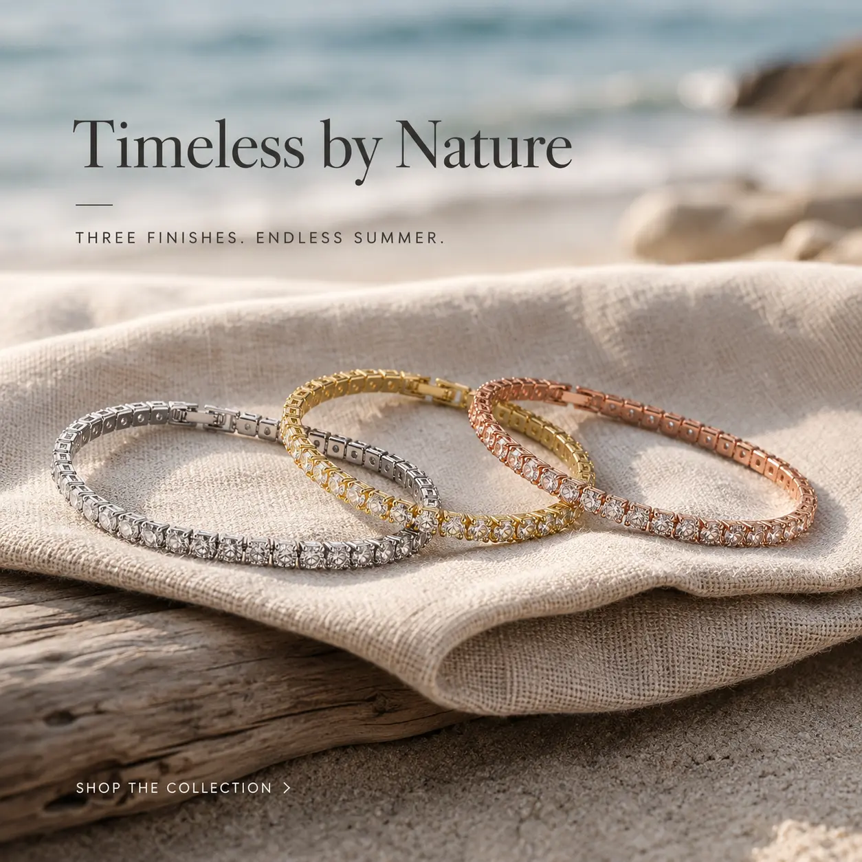 Luxury Tennis Bracelet – 2.5mm, 3mm, 4mm & 5mm | Silver, Gold & Rose Gold