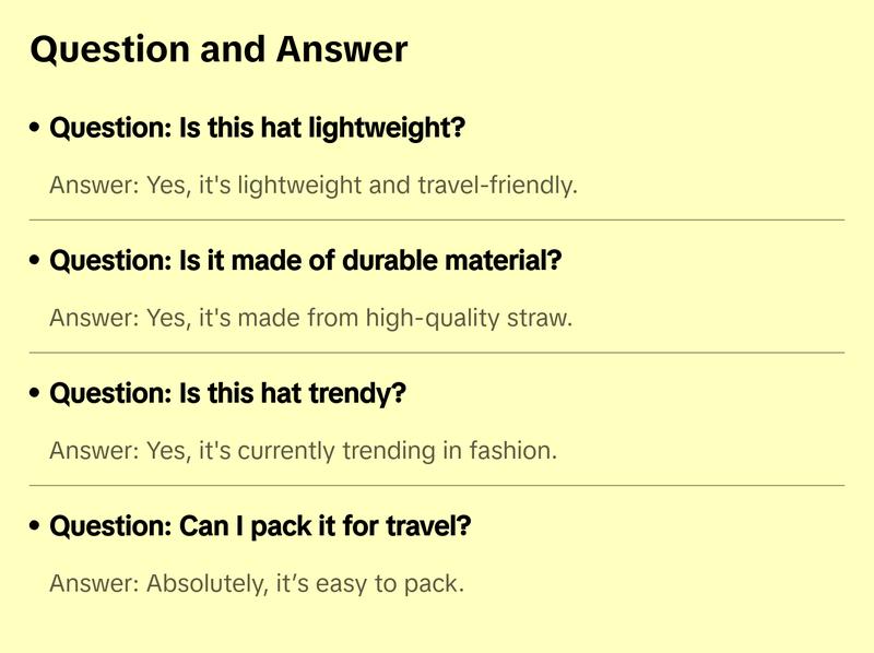 Trendy Oversized Straw Hat for Women, High-Quality Material, Lightweight for Travel