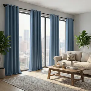 Curtain Club 4 Panels 52x95inch Indoor Outdoor Curtains  Premium Solid Blackout Curtains 100% Total Light Blocking | Thermal Insulated Room Darkening Drapes 54x84 Inches for Windows FT2599