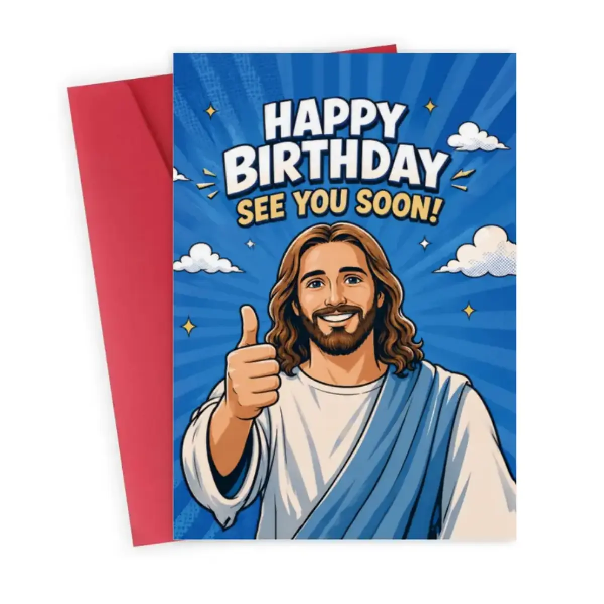 Rude Gag Birthday Card - "See You Soon" Dark(Blank inner page) Humor Edgy Greeting for Friends, Spouses - Office Stationery Supplies