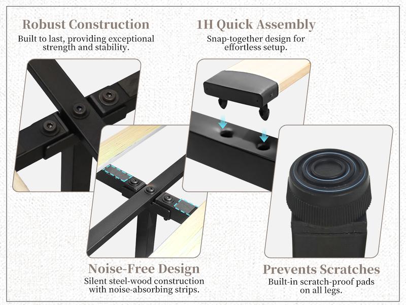 SIBEDS Queen Bed Frame with Adjustable Headboard, PU Upholstered Platform Bed for Bedroom, LED Lighting and Skirt, Diamond Tufted Design, Wooden Slat Support, Easy Assembly SIBEDS Queen Bed Frame with Adjustable Headboard, PU Upholstered Platform Bed for Bedroom, LED Lighting and Skirt, Diamond Tufted Design, Wooden Slat Support, Easy Assembly