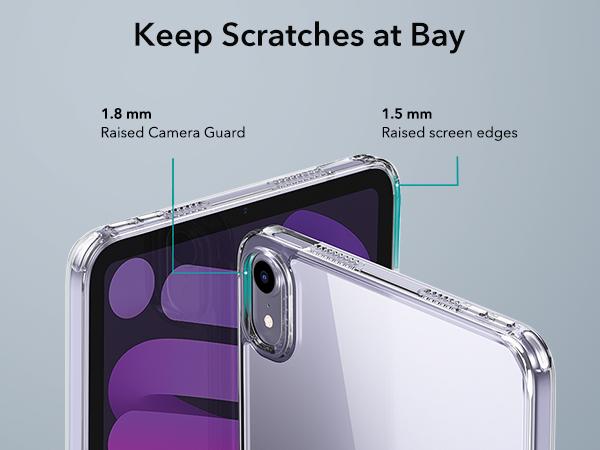 ESR Classic Series Case for iPad mini 6/7, Yellowing Resistant, Hard Back, Thin and Lightweight, Shock and Drop Protection, Supports Pencil Pro and Pencil(USB-C)