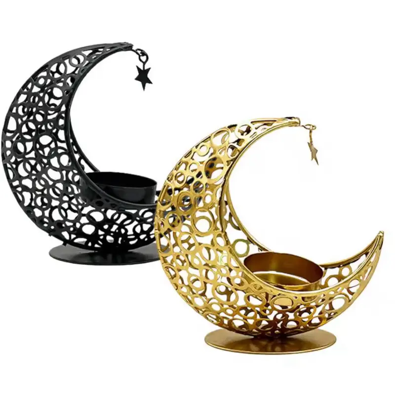 Modern Crescent Candle Holder | Islamic Home Deco