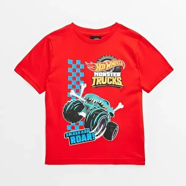 Youth and Adult Monster Jam Hot Wheels Shirt, Monster Jam Shirt, Monster Truck Red Hot Wheels Tee, Birthday Gift