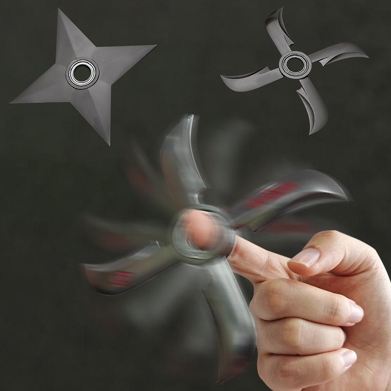 Spinner Fidget Toy for Stress Relief & Focus - Hand Exercise Gadget for Anxiety, ADHD, and Relaxation - Fun Star Shape Design