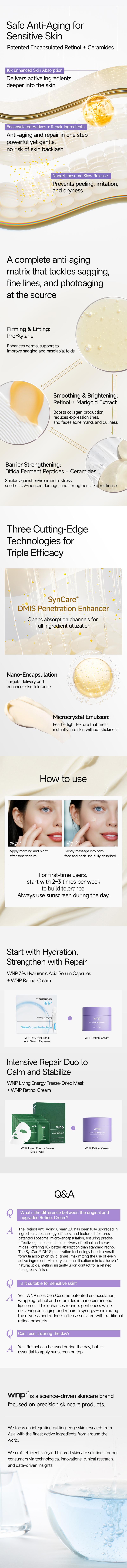 [WNP Official] WNP Retinol Anti-Aging Cream Reduces Wrinkles & Fine Lines, Firms Skin, Boosts Radiance