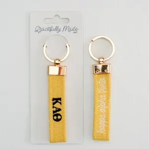 Kappa Alpha Theta Embroidered Keychain