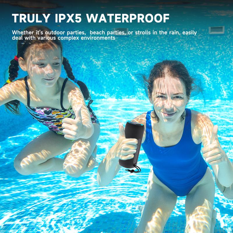 【TikTokShopStockUp】Portable Bluetooth Speaker, 2-Way Speaker System, IPX5 Waterproof, 20W Stereo Sound, Bluetooth 5.3 Chip, Powerful Pro Audio, Up to 24H Playtime — A Must-Have for Music Lovers - Pink Durable Dustproof, For Valentine's Day Gift 【TikTokShopStockUp】Portable Bluetooth Speaker, 2-Way Speaker System, IPX5 Waterproof, 20W Stereo Sound, Bluetooth 5.3 Chip, Powerful Pro Audio, Up to 24H Playtime — A Must-Have for Music Lovers - Pink Durable Dustproof, For Valentine's Day Gift