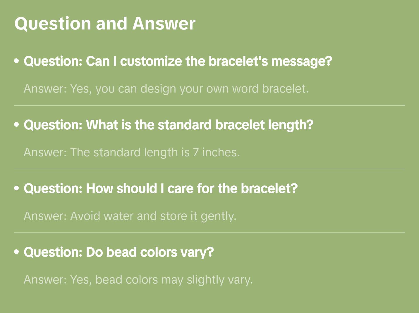 Personalized Beaded Name Bracelet - Gift for Friends, Coworkers, Mom, Aunt - Personalized Word Bracelet