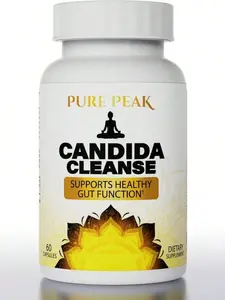 Herbal & Probiotic Blend - Candida Cleanse Capsules With Reishi Mushroom, Protease & Cellulase For Digestive Health And Yeast Overgrowth Control