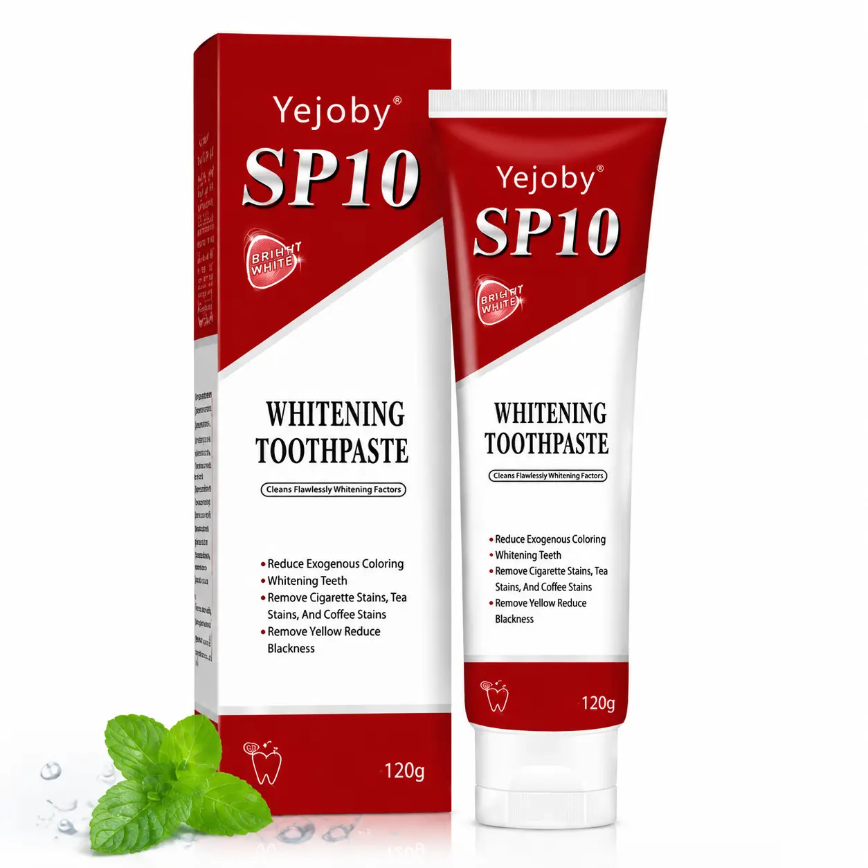 Yejoby SP10 Ultra Whitening Probiotic Toothpaste, Fresh Breath, Deep Cleaning Care, Natural Pigmentation Removal, Enamel Care, Remove Smoke Coffee Tea Stains, Eliminate Bad Breath, Suitable For Sensitive Teeth, Ideal Daily Use Smokers, Improve Oral Health
