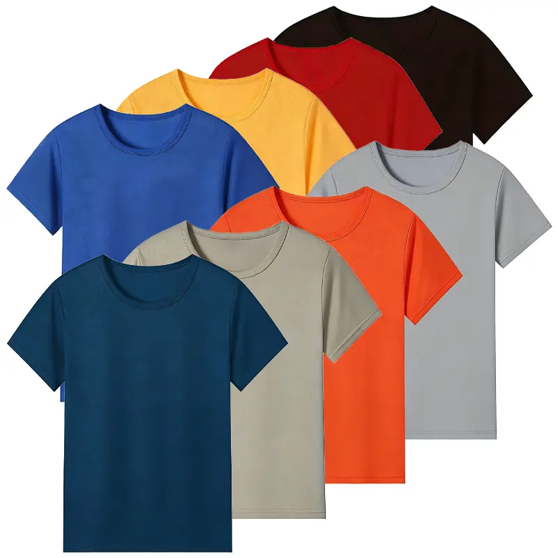 Boys' 5 Pack Dri-Fit Athletic Shirts, Moisture-Wicking Short Sleeve Performance T-Shirts for Kids & Youth, Running Football Sports Activewear, Back to School