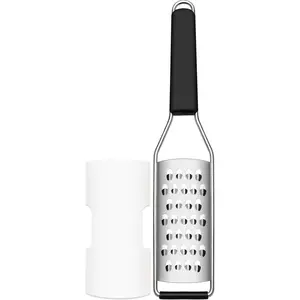 Cambom Cheese Grater Vegetable Shredder & Citrus Zester Lemon Zester for Parmesan Cheese, Vegetables, Zucchini, Nutmeg, Chocolate, Lemons, Hand Held Shredder Graters Stainless Steel Extra Coarse Blade