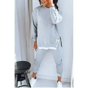 Autumn Winter Casual Loose Sweatshirt + Long Pants Two Piece Set For Women Fashion O Neck Pullover Sports Suit New Women Clothes??gift??Gift