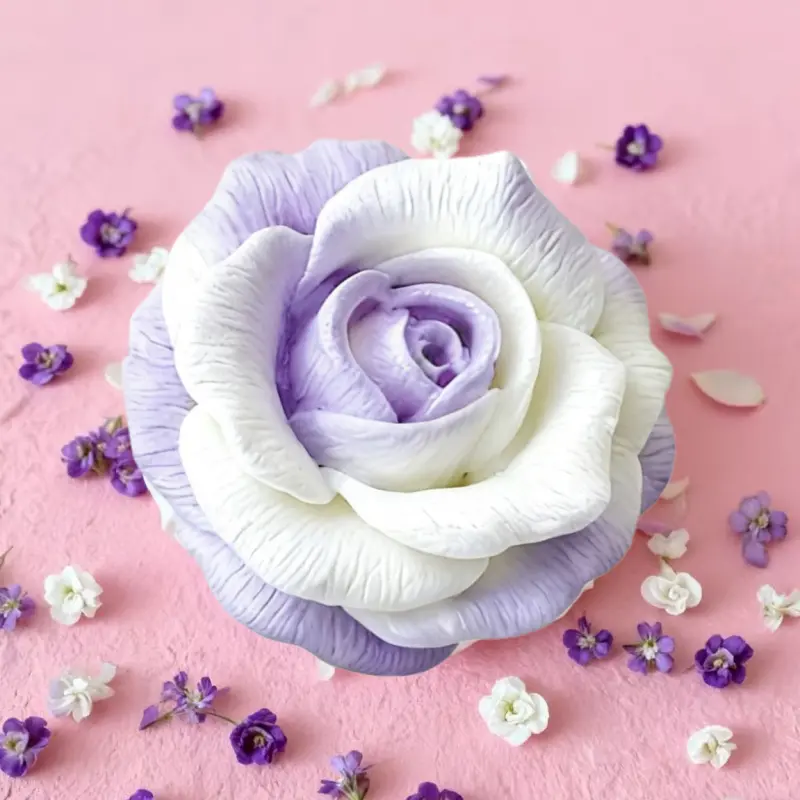 Rose Silicone Mold - Durable Reusable for Polymer Clay, Candle Molds, Resin Casting, Crafts, Handcraft, Handicraft - Valentine'S Day, Mother'S Day Gift, Handmade Gifts, Romantic Home Decor Floral Decoration, Resin Art Supplies, Handmade Crafts