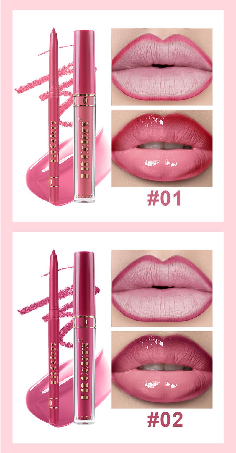 Velvet Texture Luxury 7 Lip Glossy And 6 Lipliner Pencil Makeup Set Matte Lipstick Combo Waterproof Long Lasting Smooth Cosmetic For All Skin Types