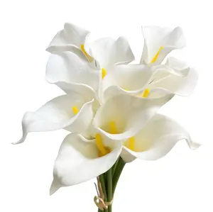 10PCS Realistic Artificial Calla Lily Stems – Faux Flowers for Wedding, Vase & Home Decor