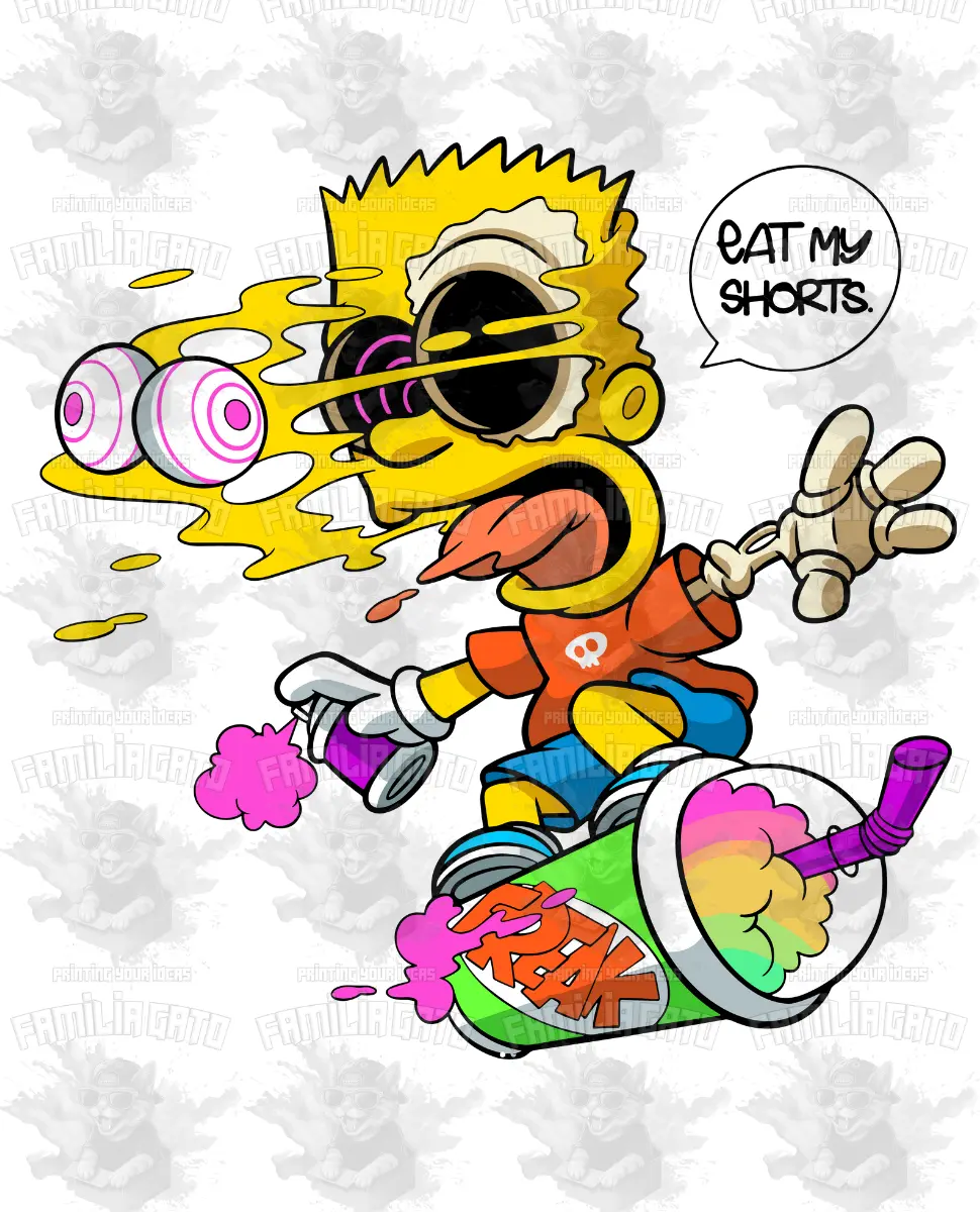 Urban Cartoon DTF Transfer - Specialty DIY Craft Supply for Toys & Hobbies Projects, Crafts
