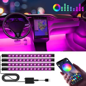 LED Car Interior Lights – APP Control Color Changing USB Lights for Car