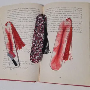 True Crime/Thriller/Horror Blood Resin Bookmark and Page Holder set bookish bookmarks