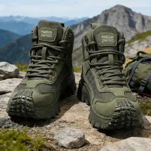 High-Top Large Size Sports Hiking Boots |     Comfortable Thick Sole, Lightweight Casual Walking Shoes, Suitable for All-Season Outdoor Activities, Hiking, Camping