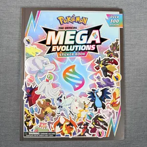 Pokémon the Official Mega Evolutions Sticker Book (Pokemon Pikachu Press) Over 300 Stickers