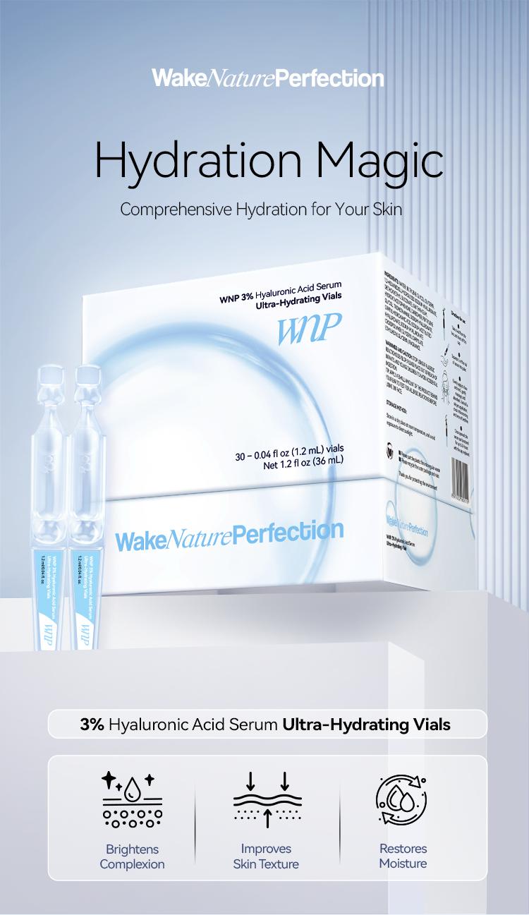 [WNP Official]  Hyaluronic Acid Serum | 3% 4D Hyaluronic Acid | Deep nourishment | Hydration and long-lasting moisture | Boosts skin brightness | Smooths fine lines | Glass-skin glow | Great for all skin types