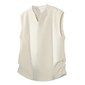 Sleeveless tank top, sports tank top, men’s summer lightweight ice silk quick-dry T-shirt, sleeveless top