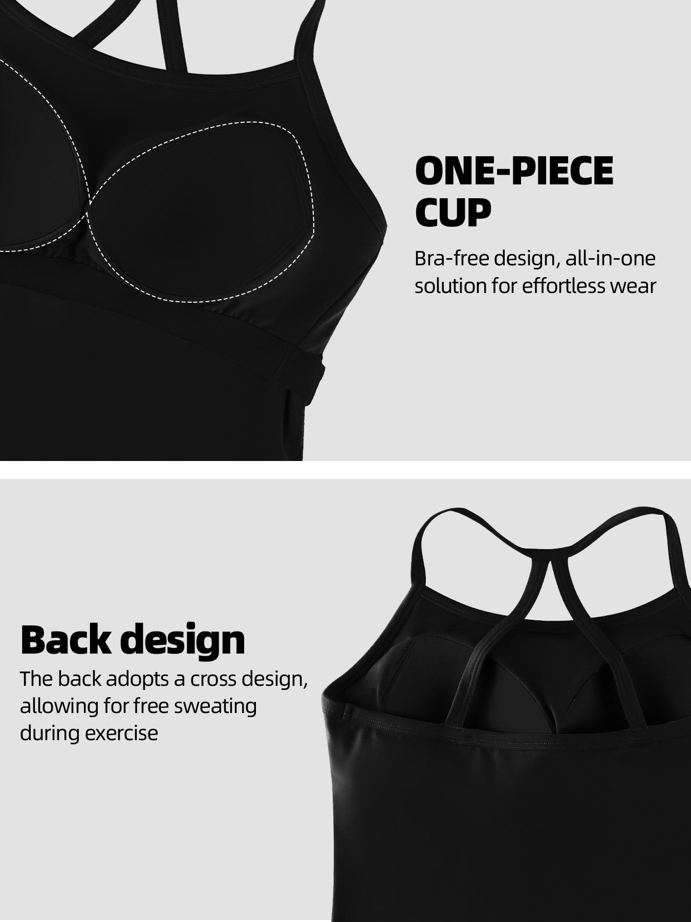 CHRLEISURE 3PCS Tank Top for Women Yoga & Fitness Stretch High Elasticity Breathable Comfortable Back Cross Design Vest