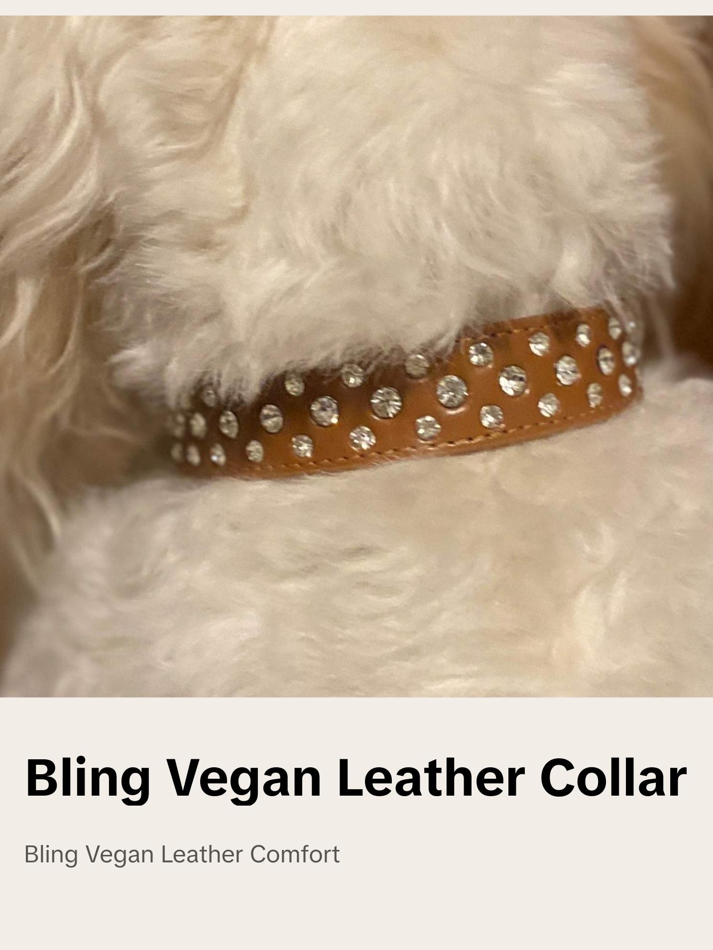 Brown Bling Dog Collar