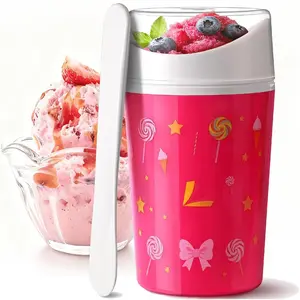 Unique DIY Slushie Cup,Quick Frozen Homemade Single-Serving Slushies,Magic Quick Frozen,Double Layer Squeeze Cup Slushy Maker for Friends Family, BPA-free