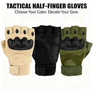 Half Finger Sports Gloves, Breathable Non Slip Gloves For Men & Women,Outdoor Winter Gloves, Touchscreen andWindproof Half Finger Sports Gloves, Sports, Travel,and Daily Activities for Cycling Driving Running Hiking