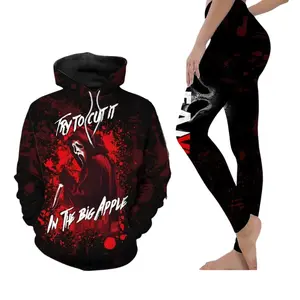 Ghostface Horror Movie 3D Combo Hoodie Leggings