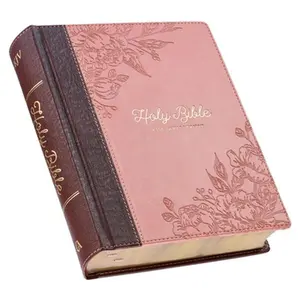 USED-KJV Holy Bible, Note-Taking Bible, Faux Leather Hardcover - King James Version, Brown/Pink by Christian Art Publishers (Leather Bound)