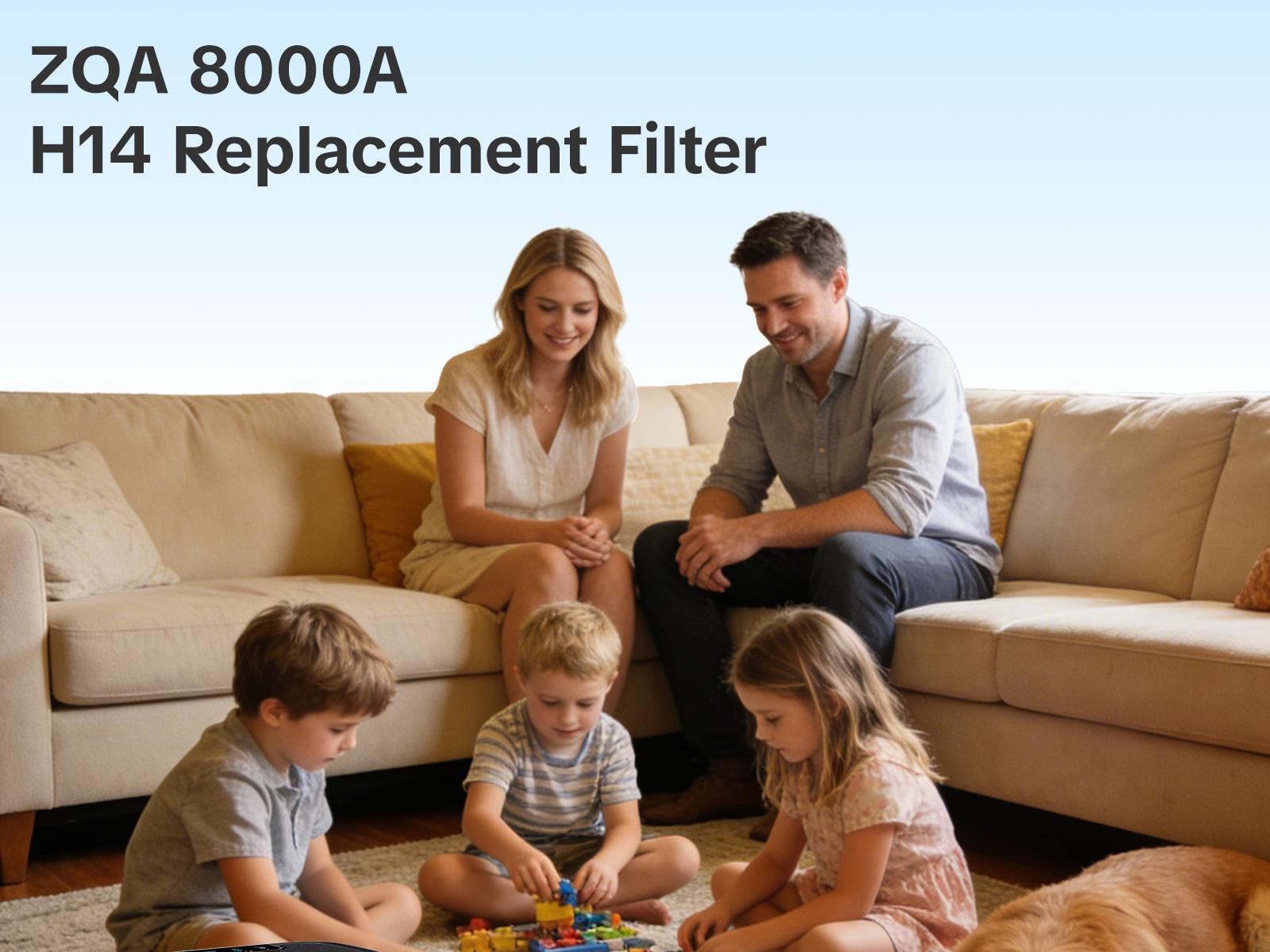 Cobectal 8000A Air Purifier Replacement Filter - 3-Stage H14 True HEPA with Activated Carbon, Highly Efficient Filtration, Compatible with Cobectal ZQA 8000A Cobectal 8000A Air Purifier Replacement Filter - 3-Stage H14 True HEPA with Activated Carbon, Highly Efficient Filtration, Compatible with Cobectal ZQA 8000A