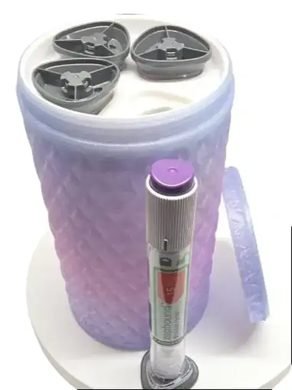 auto injector pen for glp-1 Mounjaro/Zepbound/Trulicity (GLP-1) 4 Shot/Auto-Injector Pen Storage/Travel  Case/Tube, Healthcare, Kit
