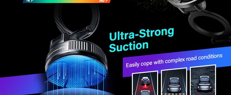 Magnetic Car Phone Holder for MagSafe: 28+LBS Strong Suction Vacuum Phone Mount for Men/Women - 360° Rotatable Adjustable Portable Cell Phone Stand for iPhone 12-16 Pro Max Plus