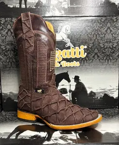 Calzatti Boots Imitacion Pescado Cafe (Men)