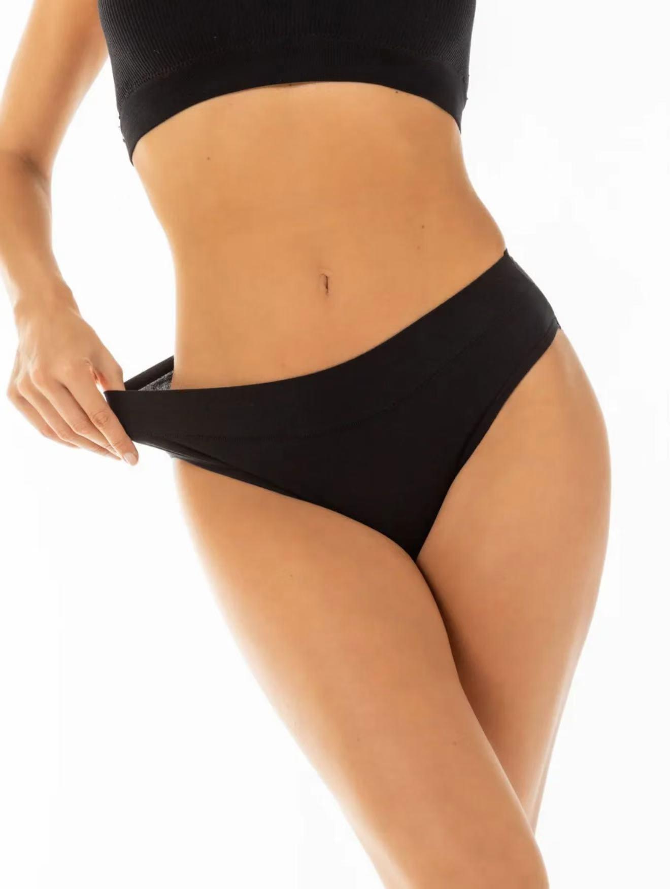 Women's Cotton Bikini Underwear - 4pcs, 8pcs, High Rise Breathable Soft Panties Solid Briefs for Ladies, Coverage Hipster Sizes M to 4XL