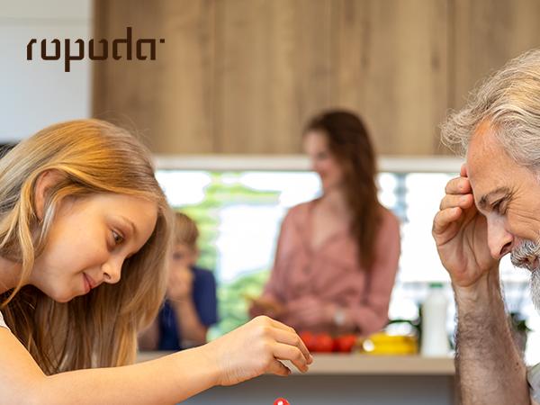 ropoda Shut The Box Dice Board Game (2-4 Players) for Kids & Adults [4 Sided Large Wooden Board Game, 8 Dice + Shut-The-Box Rules] Smart Game for Learning Addition – Vantage Style,Valentine's Day