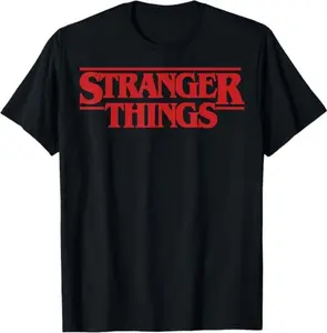 Netflix Stranger Things Simple Red Logo T-Shirt