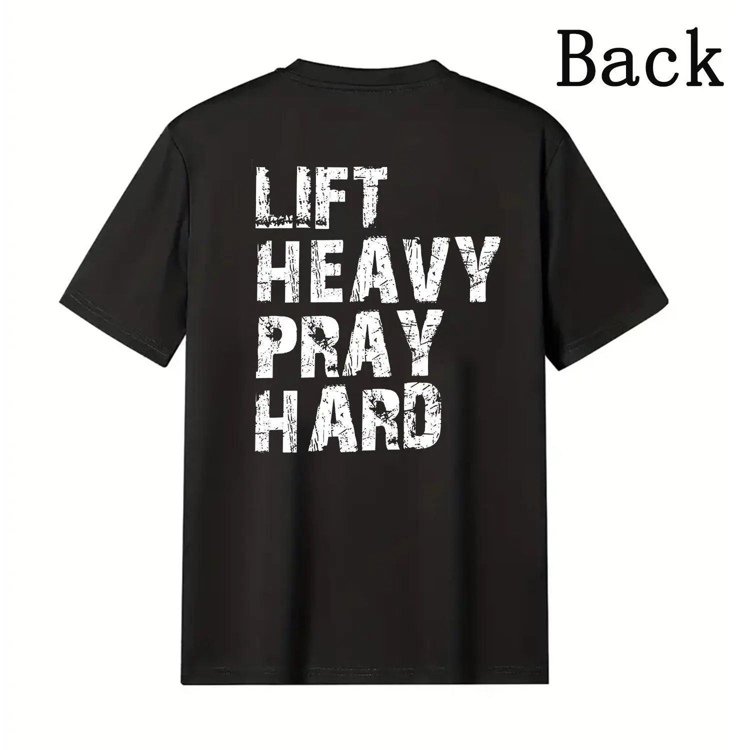 Women's Short Sleeve Breathable Fabric Motivational Christian Gym Graphic Tee - Faith-Based Activewear, Fitness Long Wear Easy Tee for Travel, Work, or Errands with "Inspire", "Lift Heavy", "Pray Hard" Messages