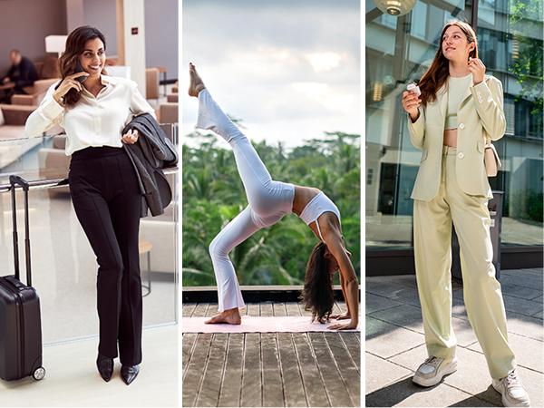 G Gradual Women's Yoga Pants Wide Leg with Pockets High Waist Stretchable Loose Casual Lounge Sweatpants Petite/Regular/Tall