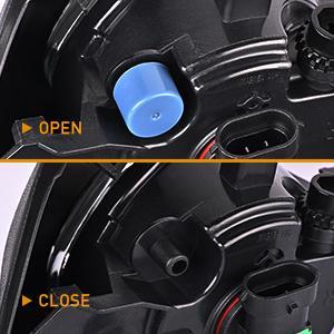 Nilight Fog Light Assembly Compatible with 2013 2014 2015 Nissan Altima Clear Lens w/H11 12V 55W Bulbs